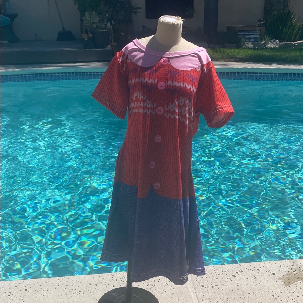 Turning Red’s Mei Mei Colorful Button-Down Dress | Size 4-5T